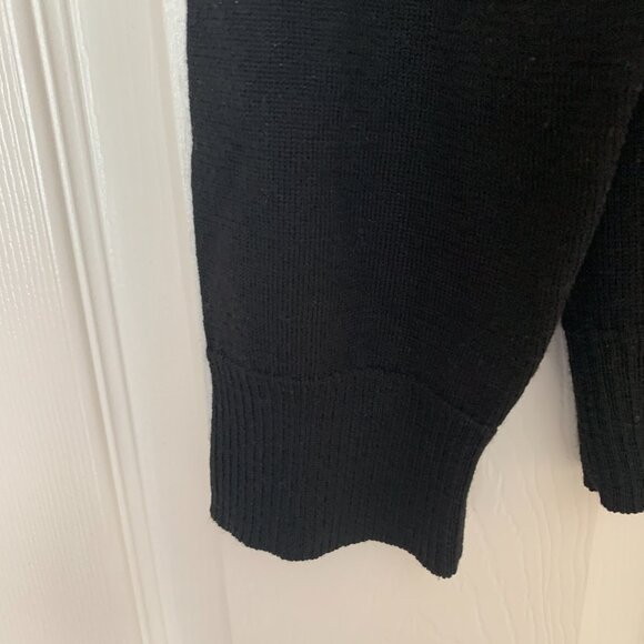 ELXTRA FINE MERINO WOOL Calvin Klein Black Mens V Neck Long Sleeve Calvin Klein - Picture 7 of 12